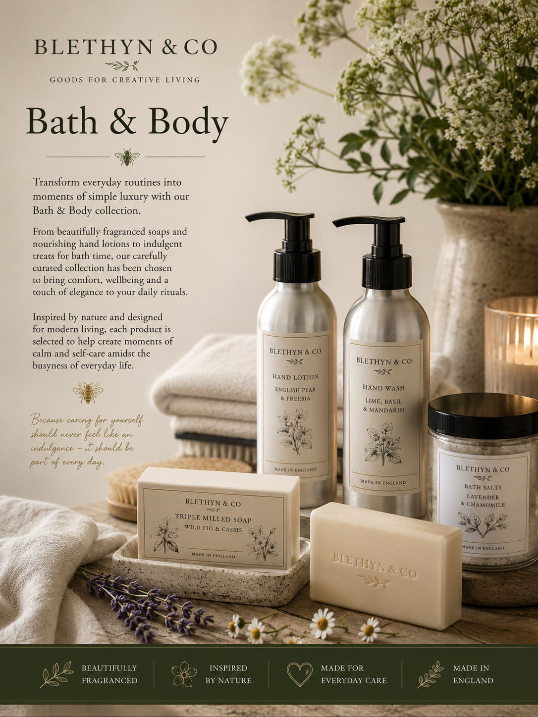 Luxury Bath & Body Collection by Blethyn & Co.