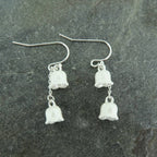 Lily of The Valley Earrings, Silver Plated