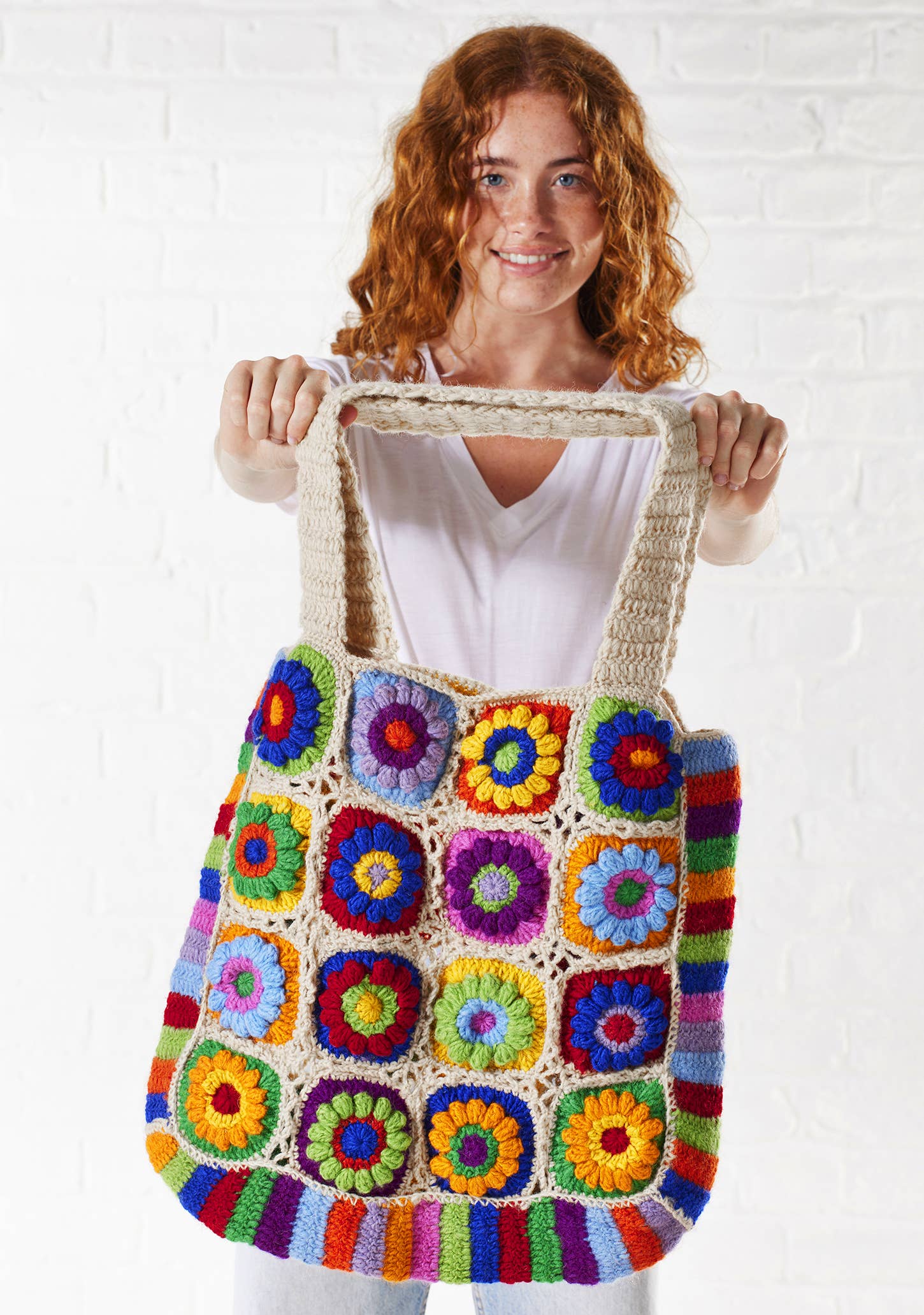 Crochet Rainbow Bag