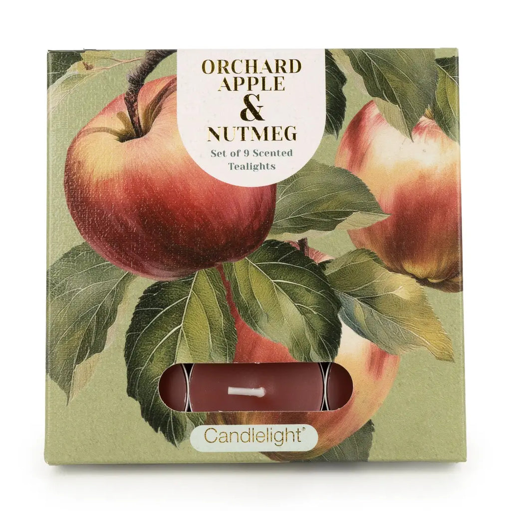 Set of 9 Tealights - Orchard Apple & Nutmeg 6pk