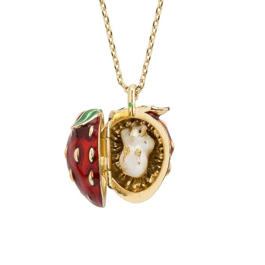 Strawberry & Mouse Locket
