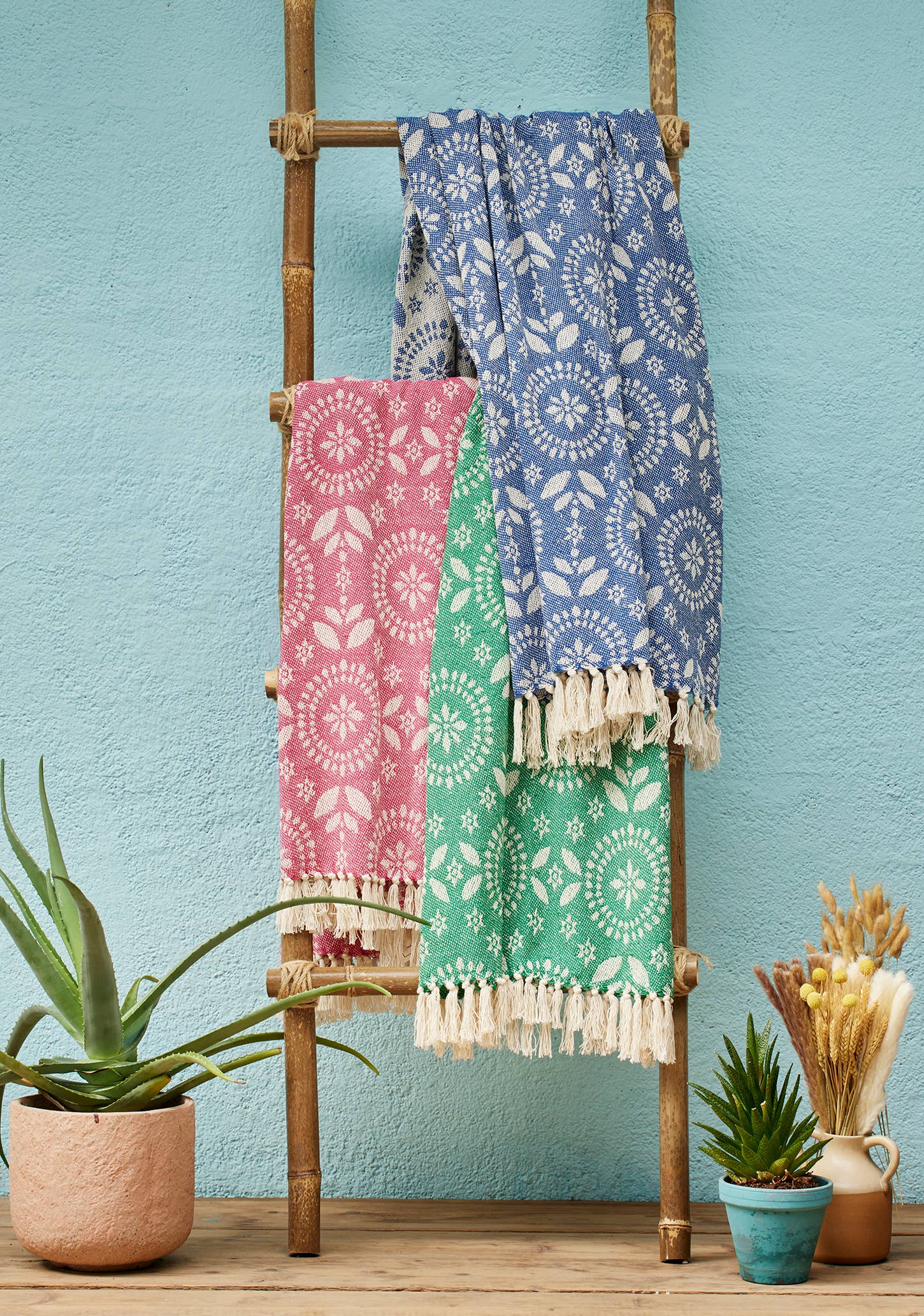 Jolly Recycled Cotton Jacquard Throw