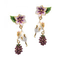 Blackberry & Mouse Drop Earrings