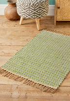 Handwoven Jute & Recycled Cotton Rug