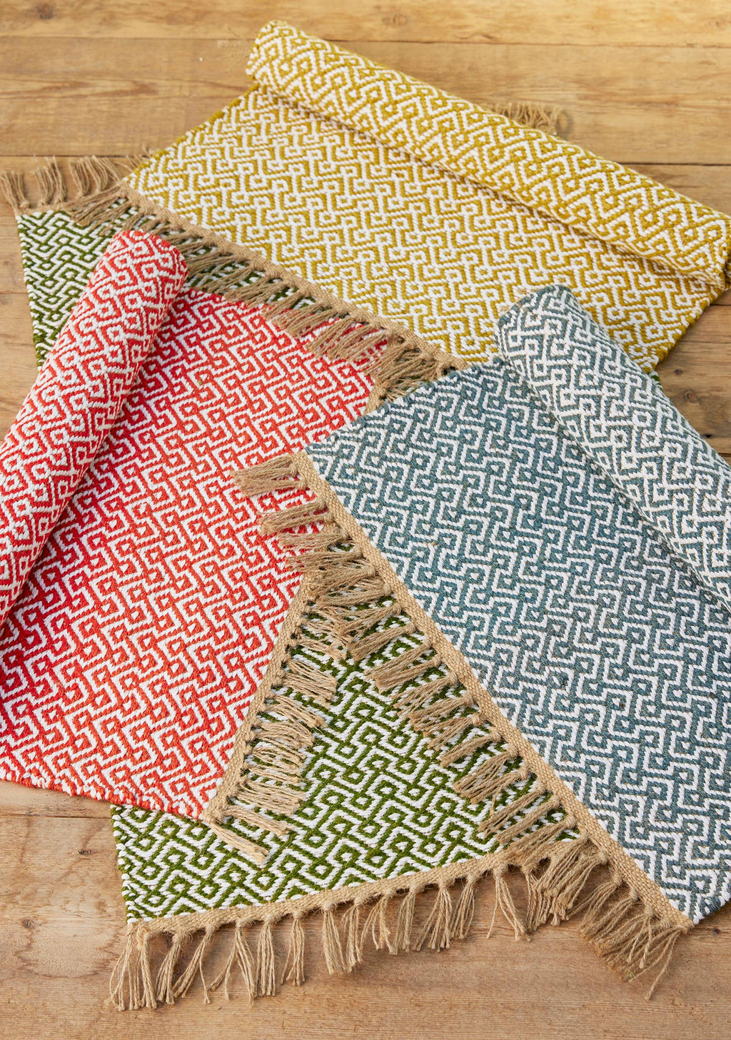 Handwoven Jute & Recycled Cotton Rug