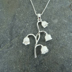Lily of The Valley Necklace, Silver Plated