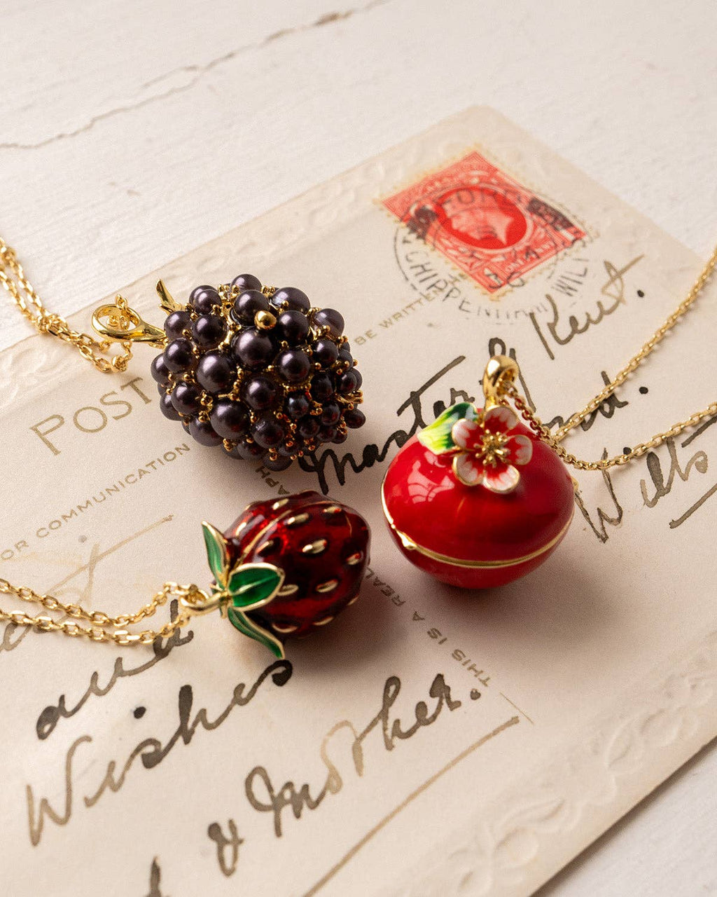 Strawberry & Mouse Locket