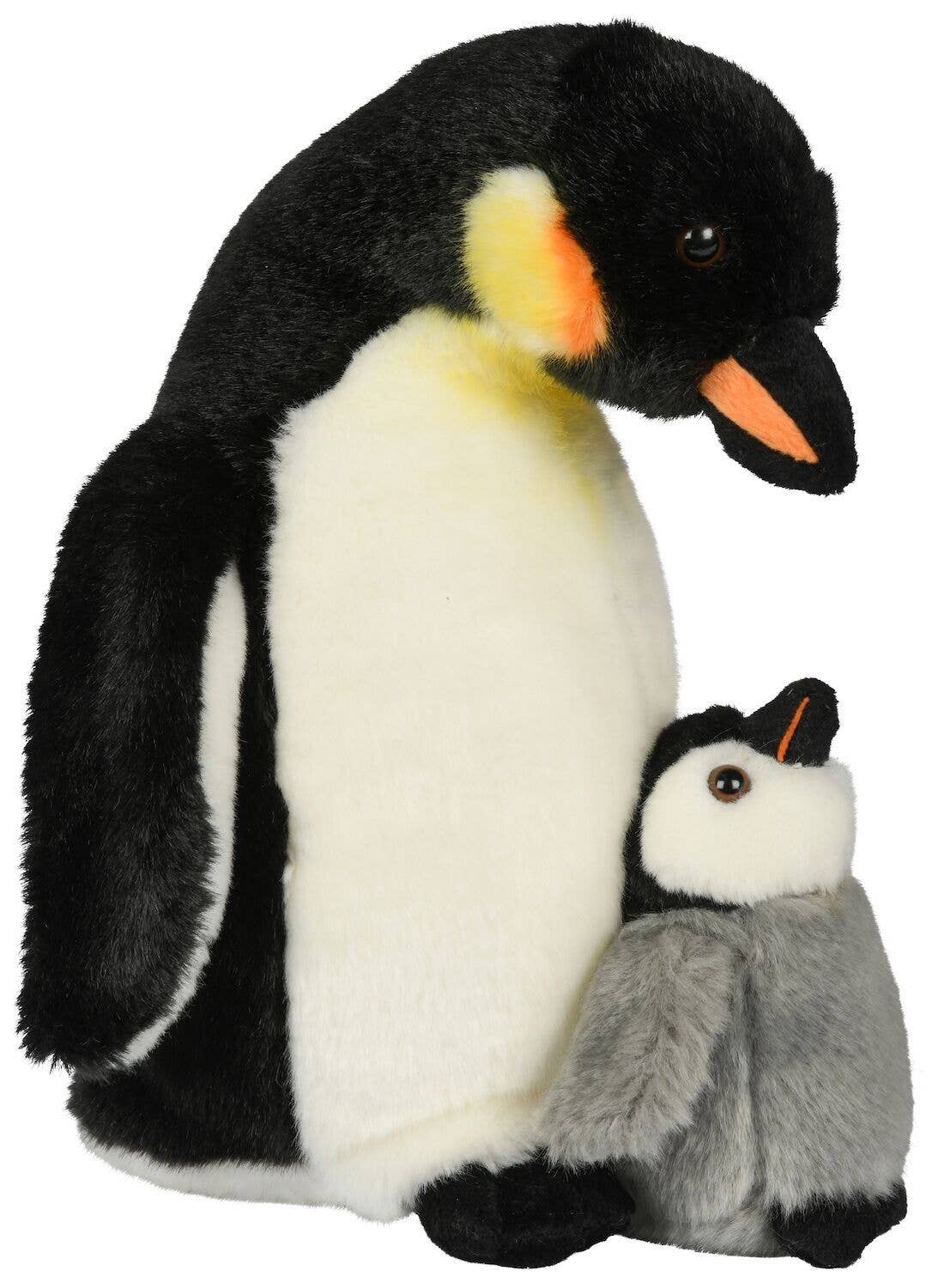 Emperor penguin with baby - 26 cm (height) - cuddly/plush toy