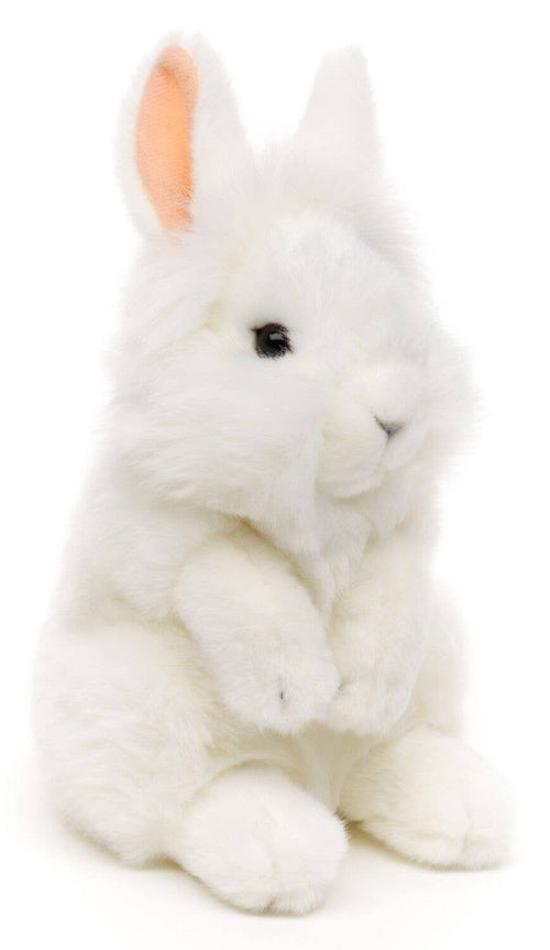 Angora rabbit, standing (white) - cuddly/plush toy