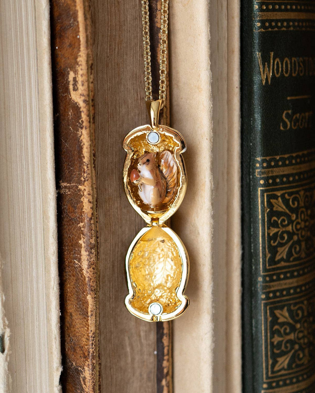 Squirrel Acorn Locket