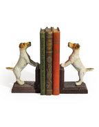 Cast Iron Antiqued Pair of Terrier Bookends