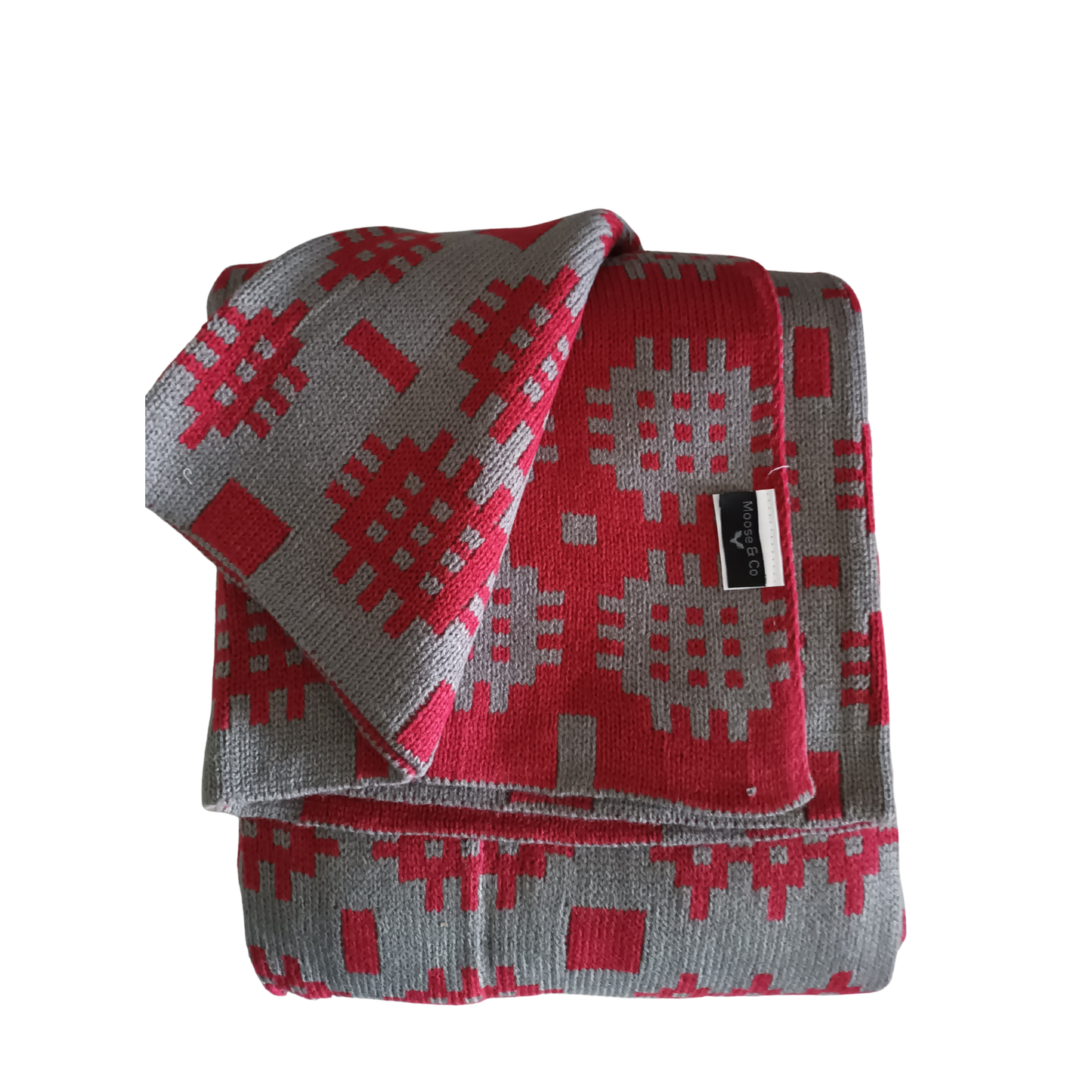 Red Welsh Tapestry Style Throw