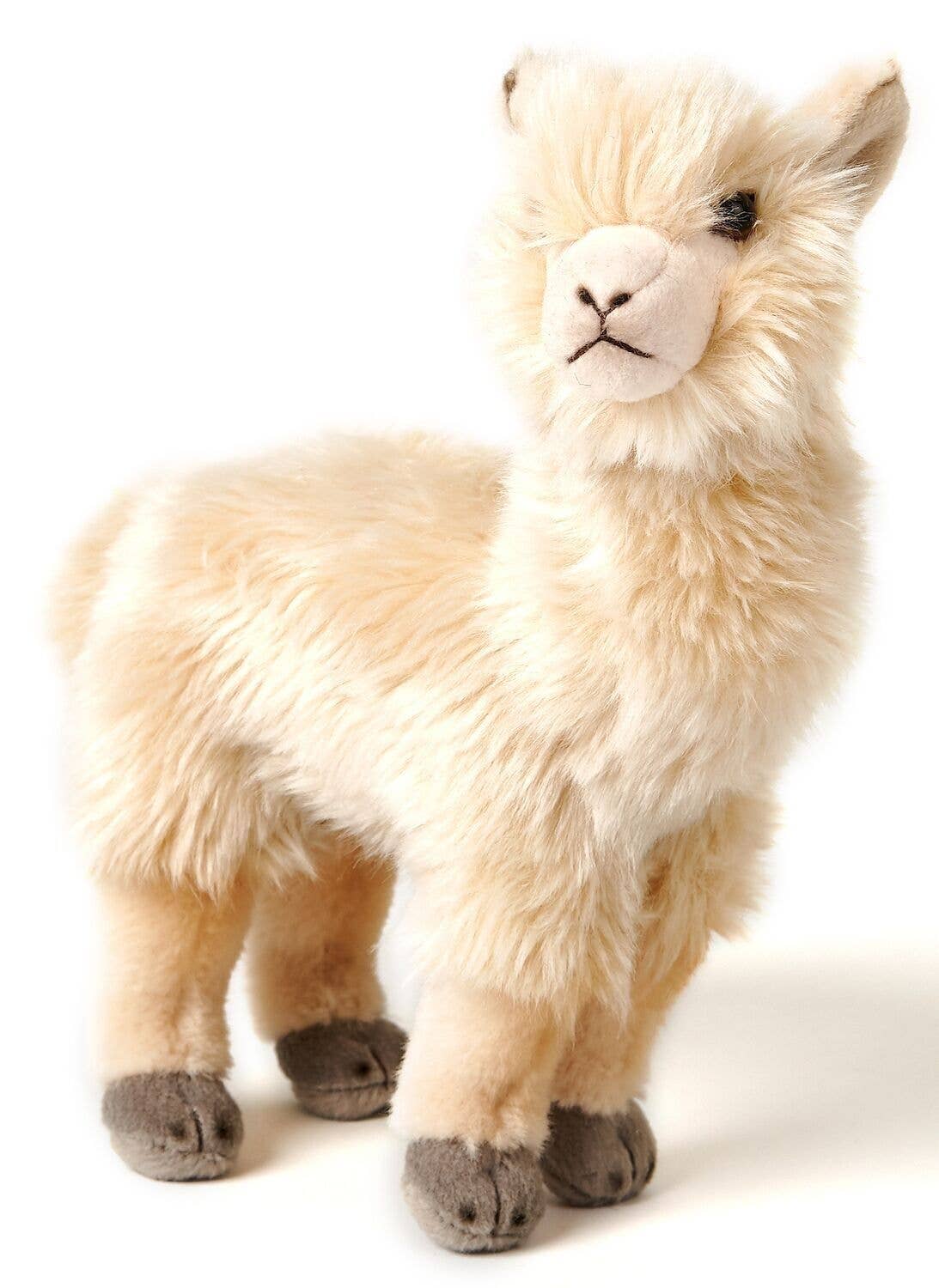 Alpaca beige, standing - 23 cm (height) cuddly/plush toy