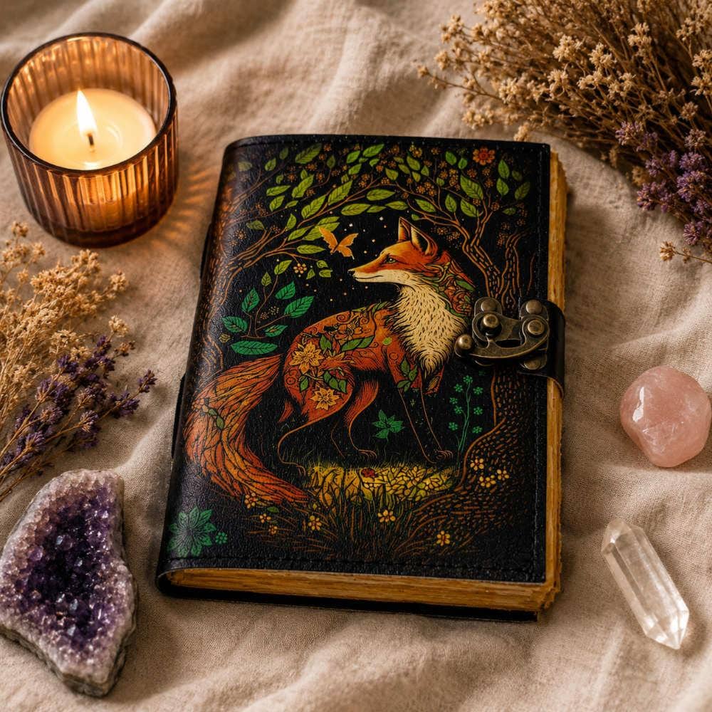 Fox Notebook Journal With Clasp 13 x 18cm