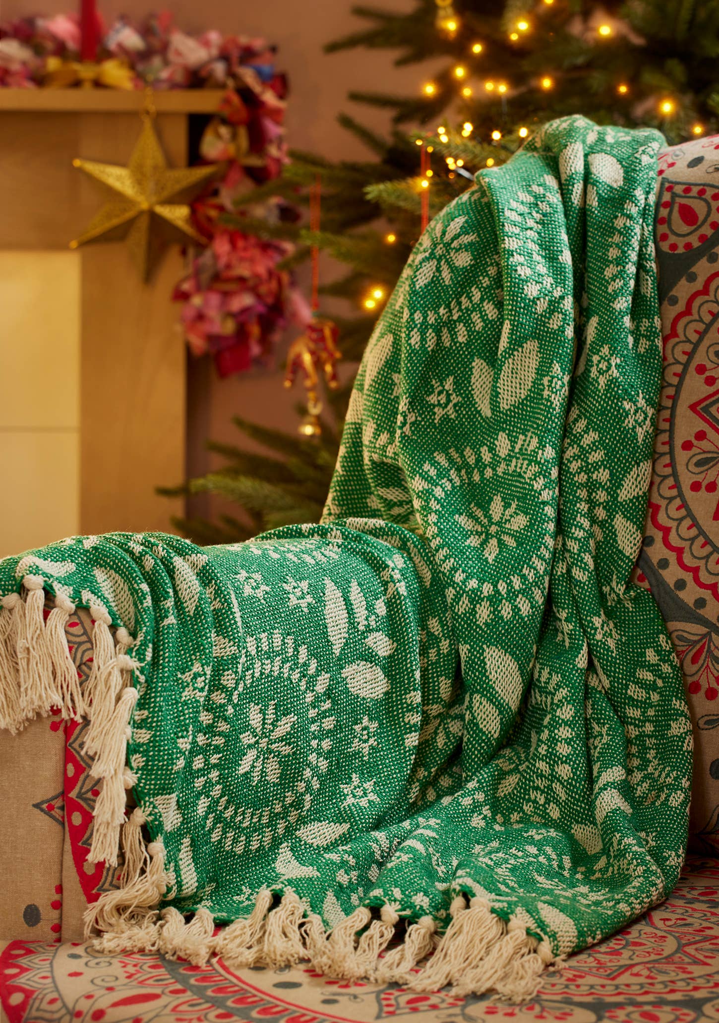 Jolly Recycled Cotton Jacquard Throw