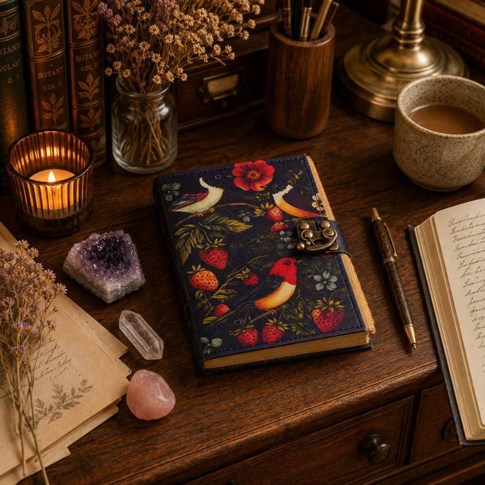 Hand Made Notebook Journal With Clasp 13 x 18cm