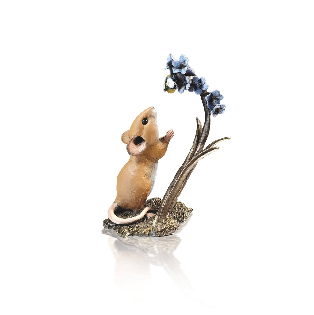 Woodland Mouse, Bluebells & Bee Sculpture