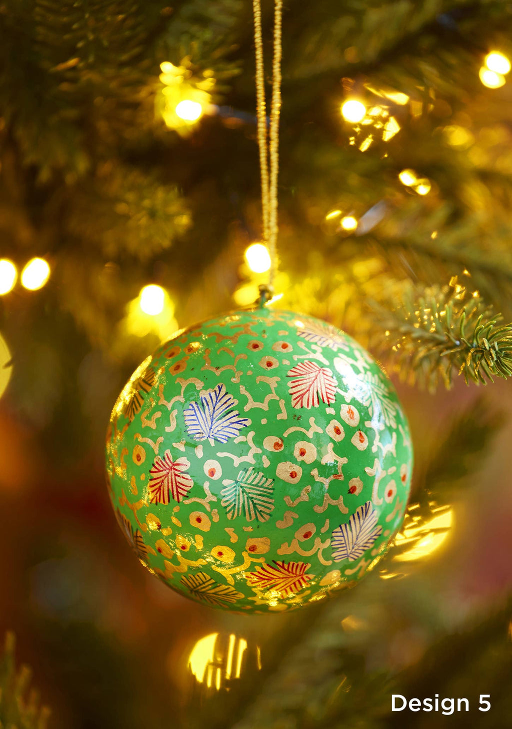 Large Hand Painted Kashmiri Bauble