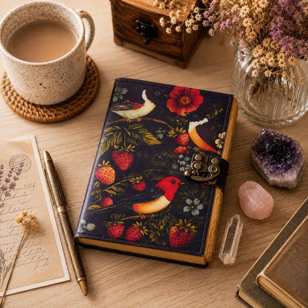 Hand Made Notebook Journal With Clasp 13 x 18cm