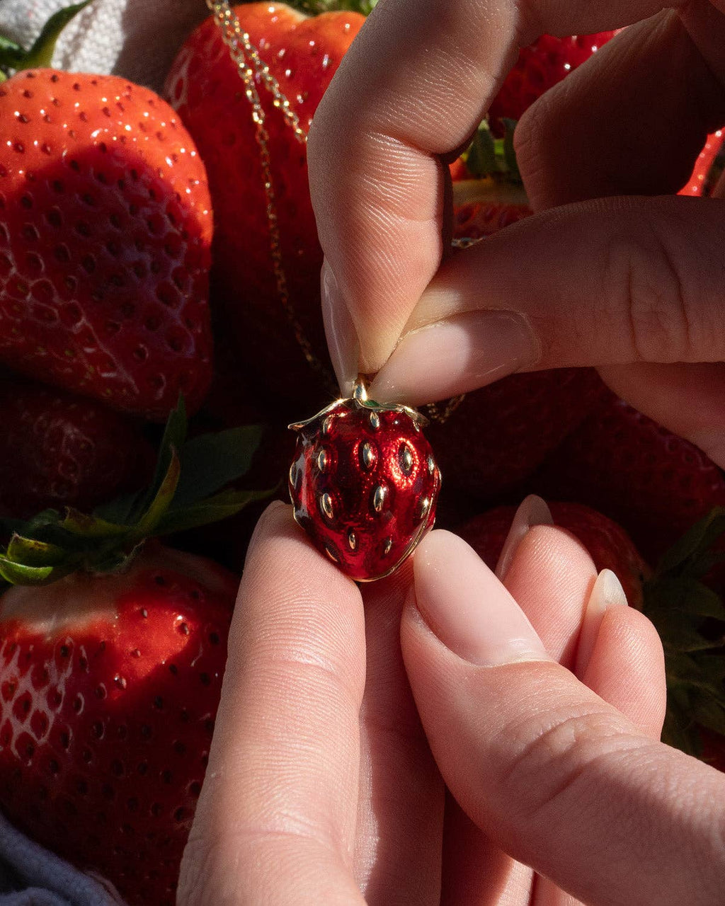 Strawberry & Mouse Locket