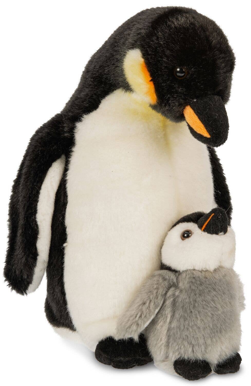Emperor penguin with baby - 26 cm (height) - cuddly/plush toy