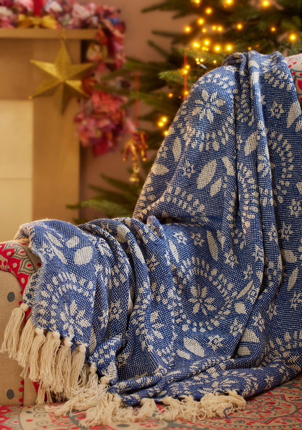Jolly Recycled Cotton Jacquard Throw