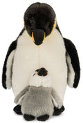 Emperor penguin with baby - 26 cm (height) - cuddly/plush toy