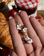 Strawberry & Hanging Mouse Pendant