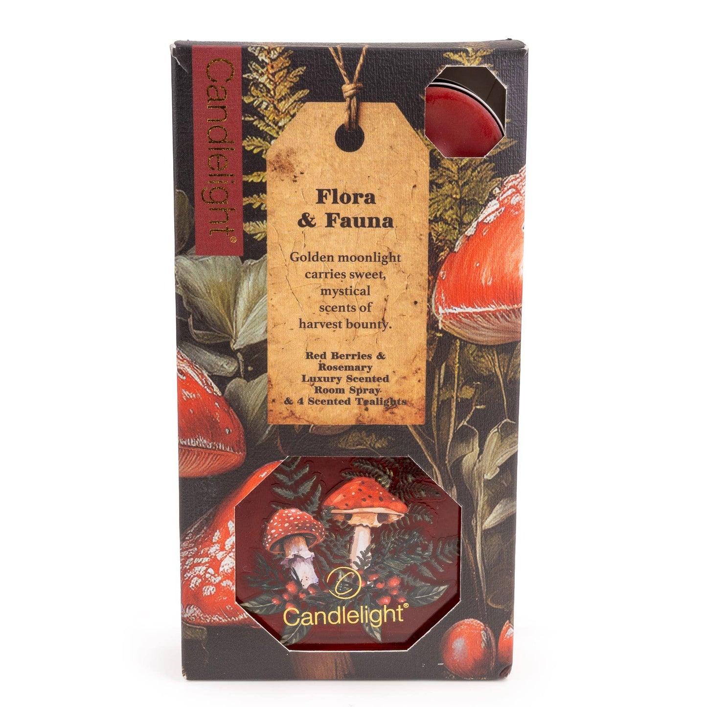 Room Spray & Tealight Gift Set - Toadstools Flora & Fauna