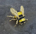 Bumble Bee Insect Brooch, Gold Plated