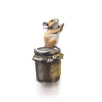 Mouse on Jam Jar Bronze Sculpture-Sticky Fingers!