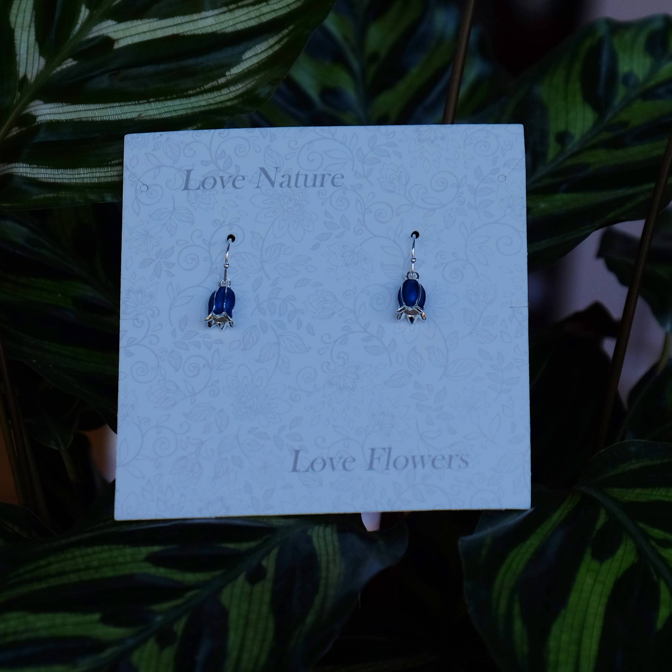 Bluebell Flower Single Drop Hook Earring