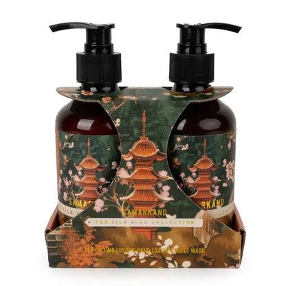 Samarkand and Bukhara hand wash and lotion gift sets