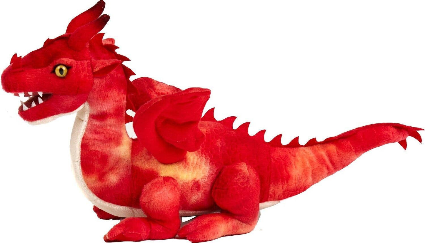 Red dragon - 40 cm (length) - cuddly/plush toy
