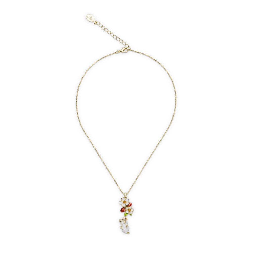 Strawberry & Hanging Mouse Pendant