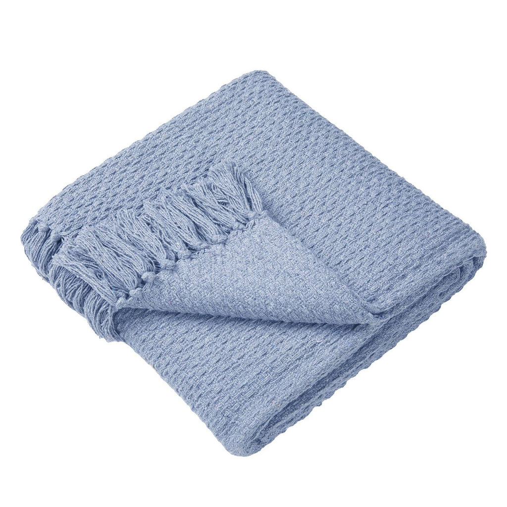 Hayden Throw /bedspread in Blue 200cm x 200cm