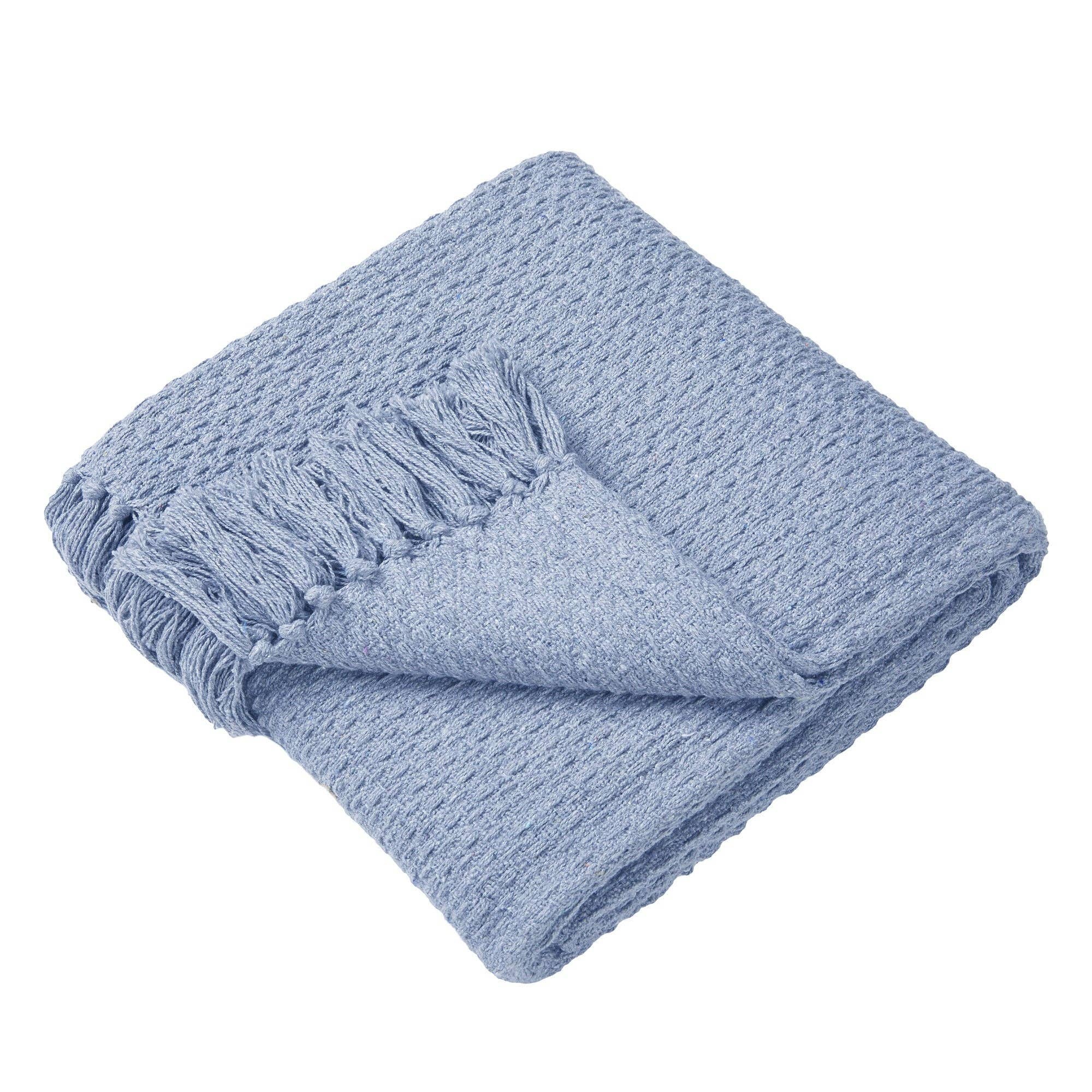 Hayden Throw /bedspread in Blue 200cm x 200cm