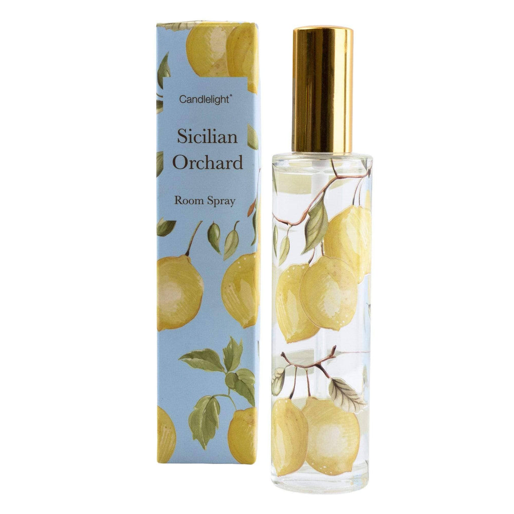 Sicilian Orchard Room Spray in Gift Box Basil and Wild Lemon