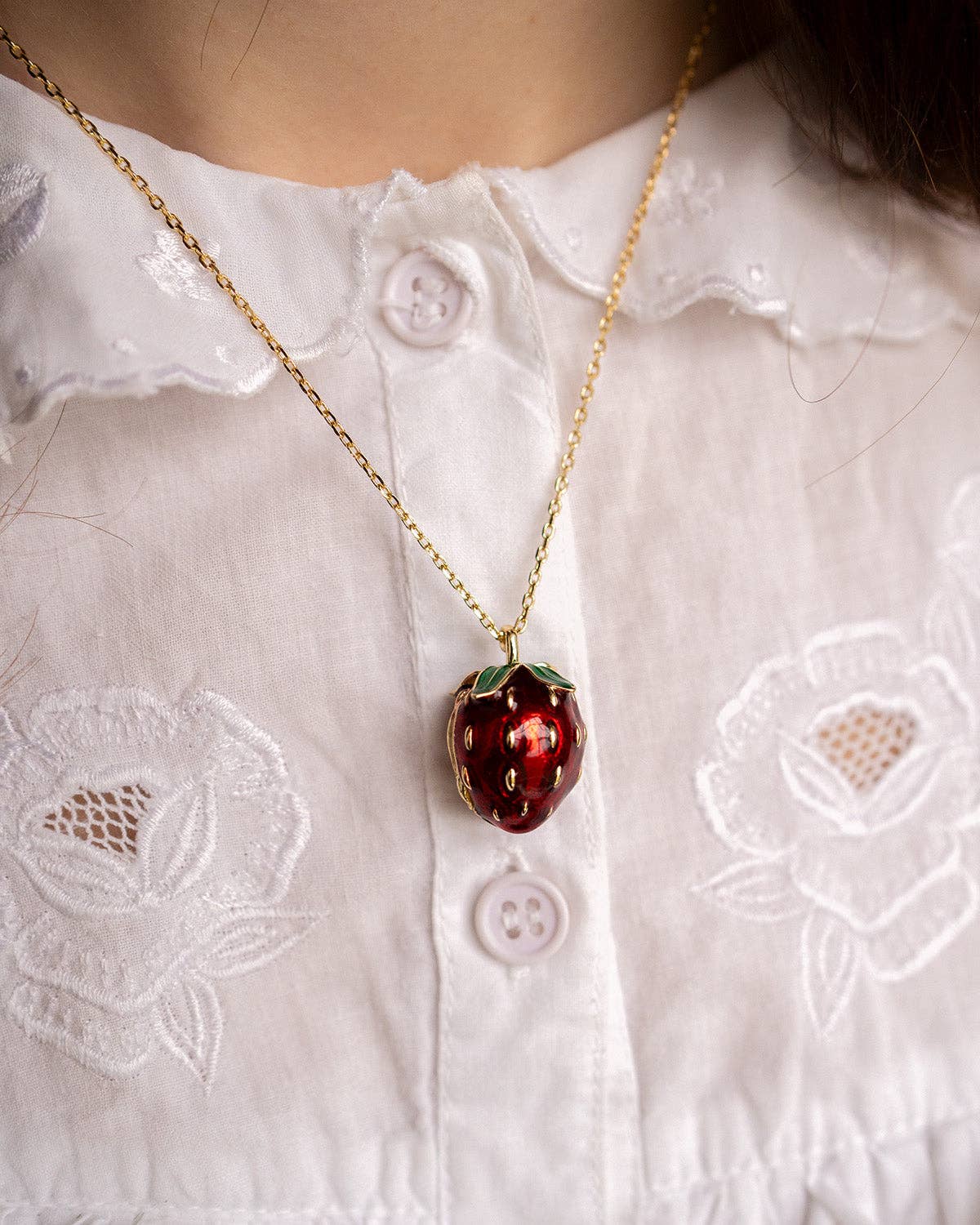 Strawberry & Mouse Locket