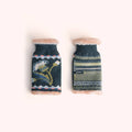 Thistle Wrist Warmers in Navy