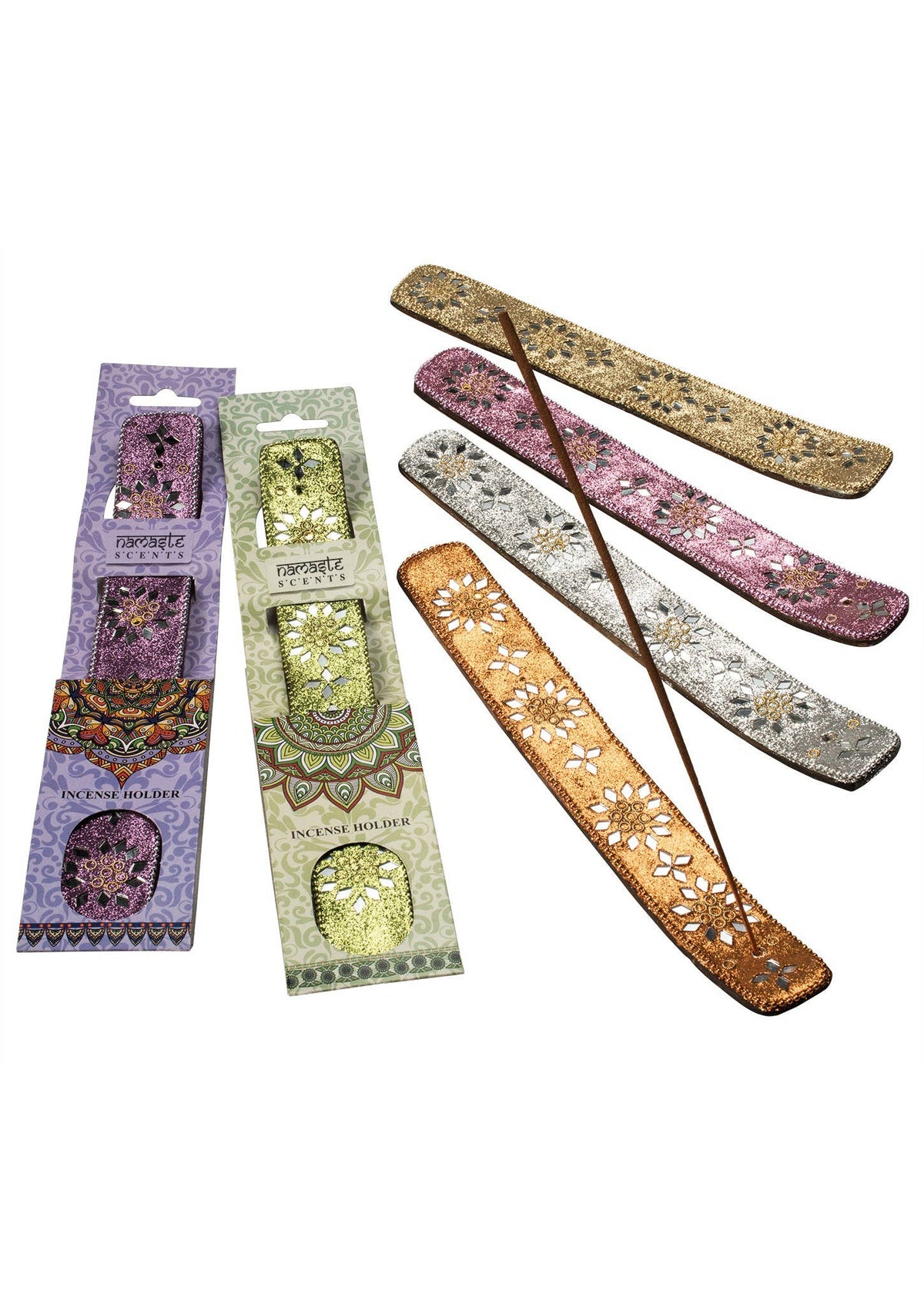 Namaste Scents Mirrored Glitter Incense Holder