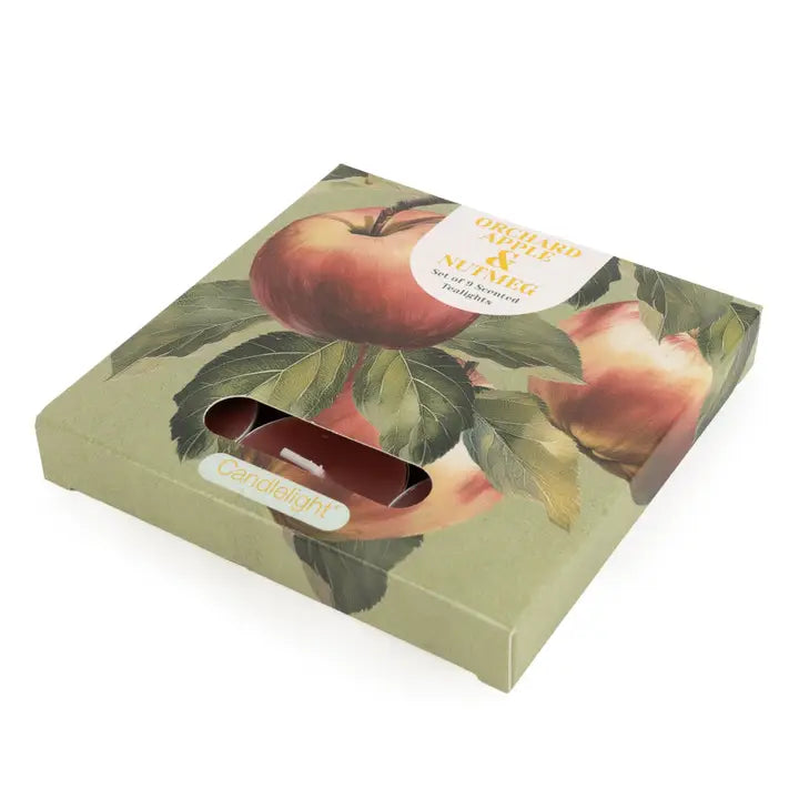 Set of 9 Tealights - Orchard Apple & Nutmeg 6pk