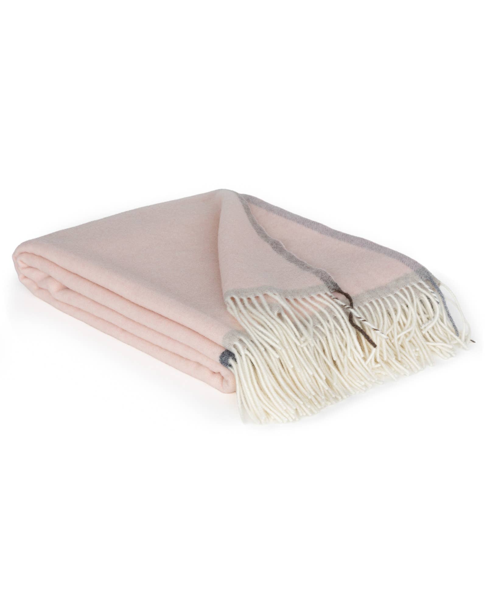 Soft Cashmere & Merino wool throw blanket MILANO Rosa Orlo