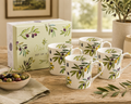 Olive Grove Mugs set of 4