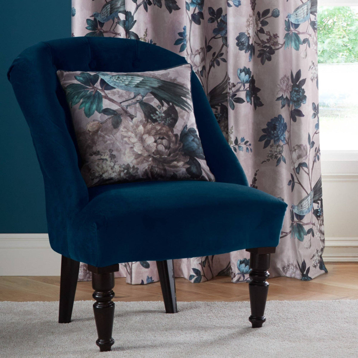 Windsford Cushion by Appletree Heritage in Teal 43 x 43cm