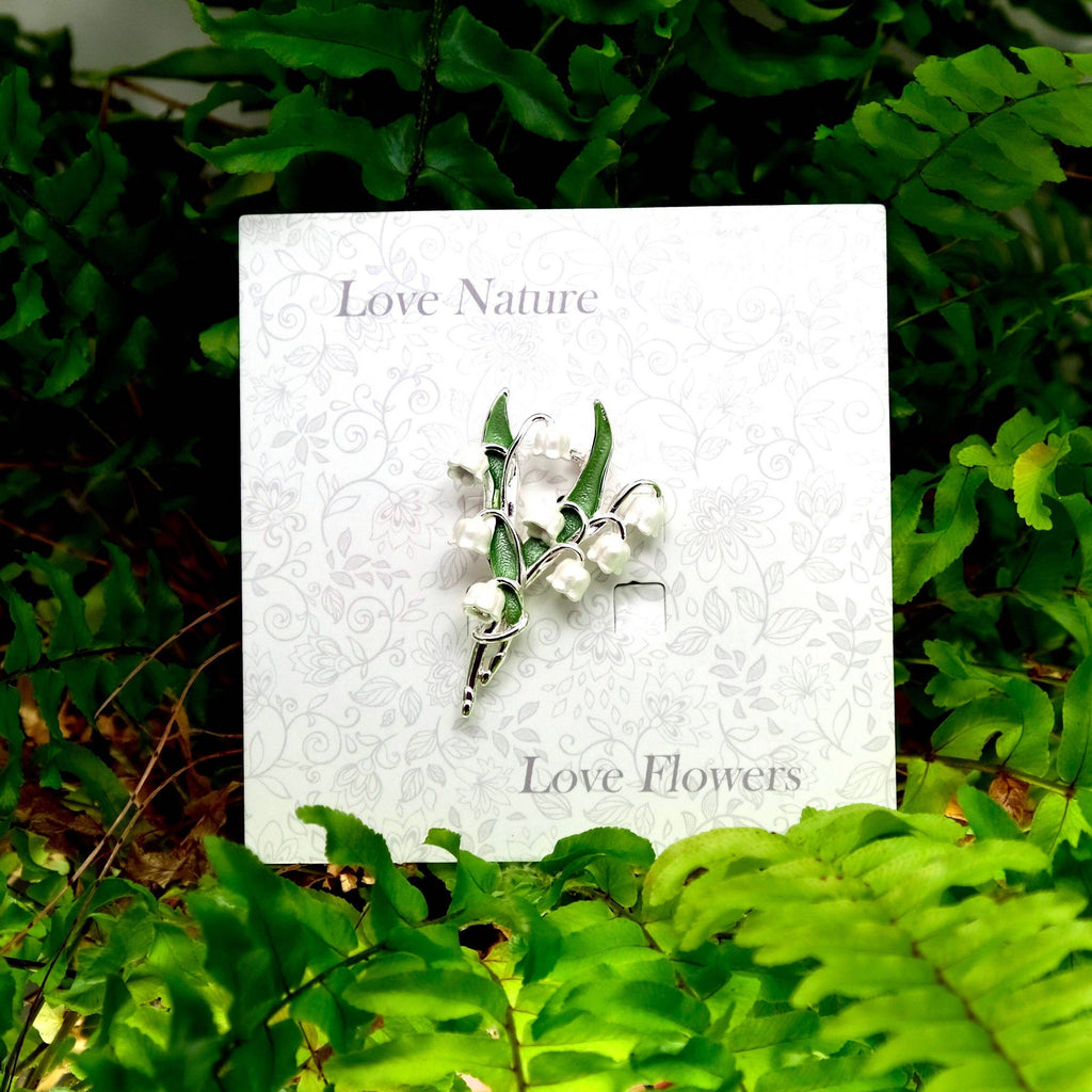 Lily Of The Valley White Flower Brooch