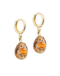 Hedgehog & Pumpkin Huggie Earrings