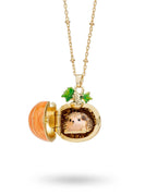 Hedgehog & Pumpkin Locket