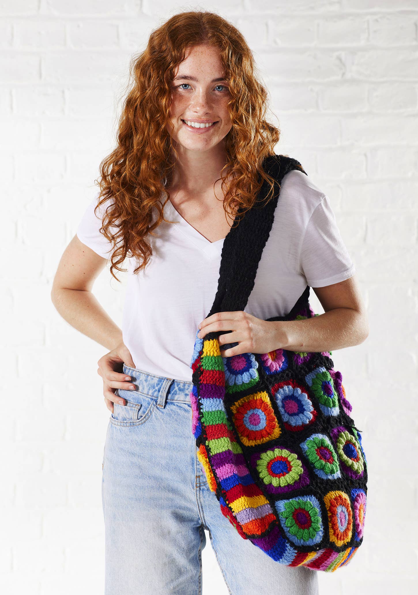 Crochet Rainbow Bag