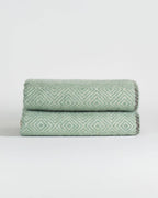 Wool throw blanket VENEZIA Mint